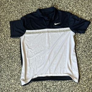 Nike dri fit Men's Polo Shirt in Blue  and White